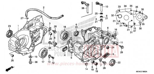 CARTER MOTEUR CRF450RG de 2016